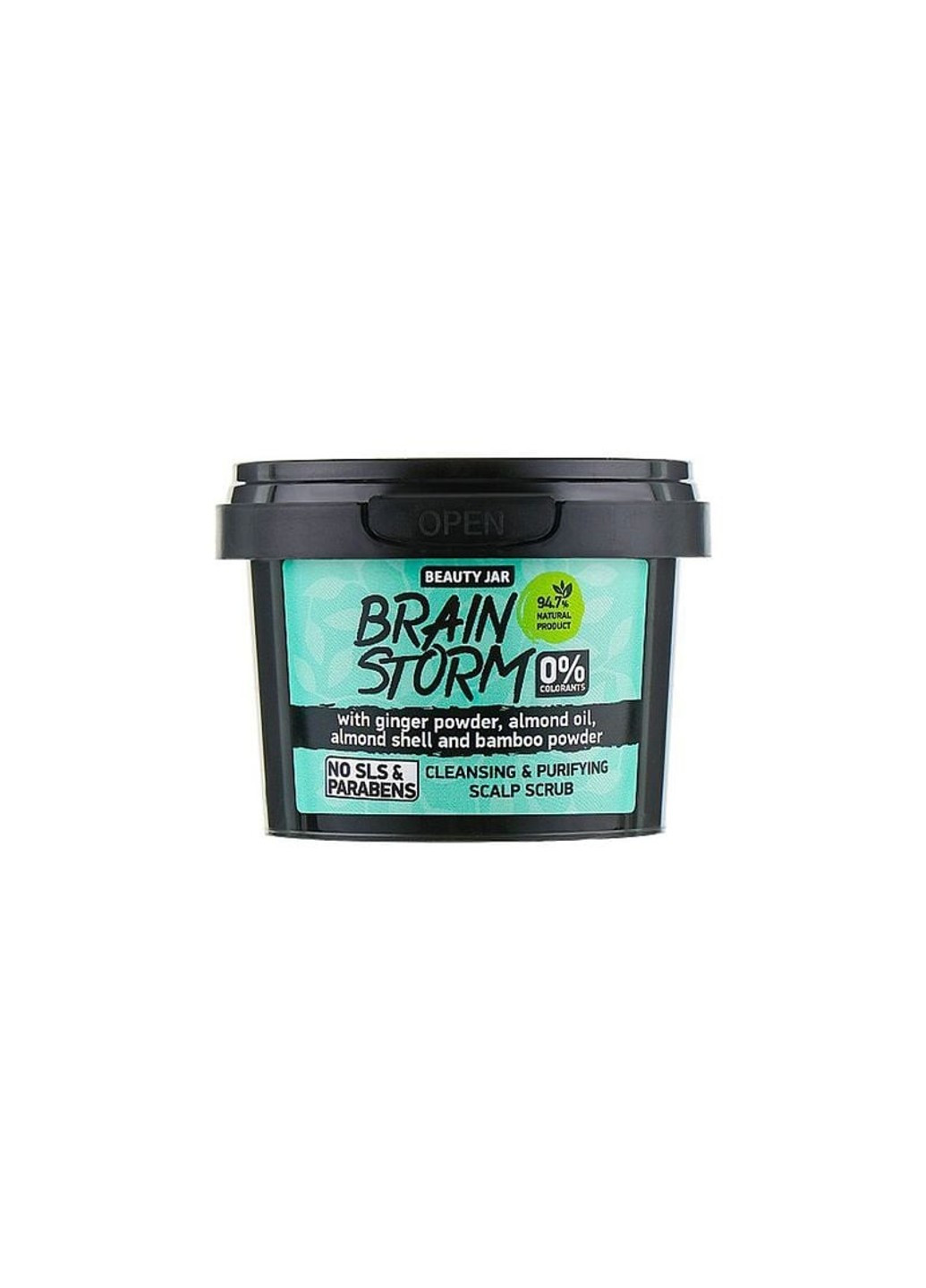Очищуючий скраб-шампунь для шкіри голови Brain Storm 100 мл Beauty Jar (257260148)