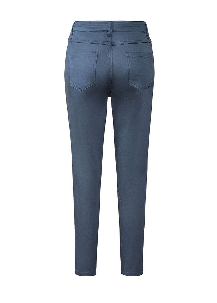 Серо-синие кэжуал летние укороченные, зауженные брюки Esmara