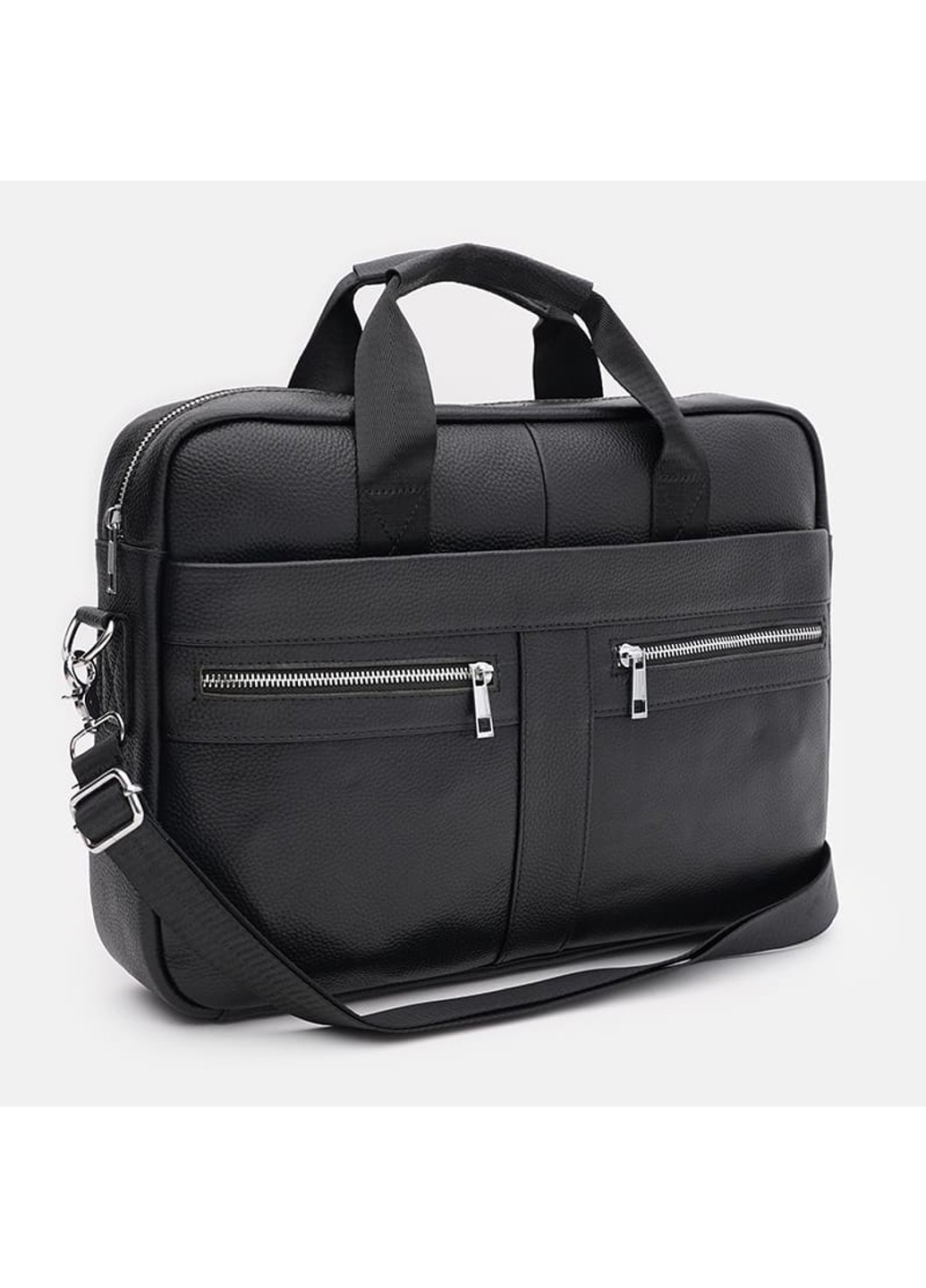 Мужская кожаная сумка - портфель K17067bl-black Keizer (274535898)