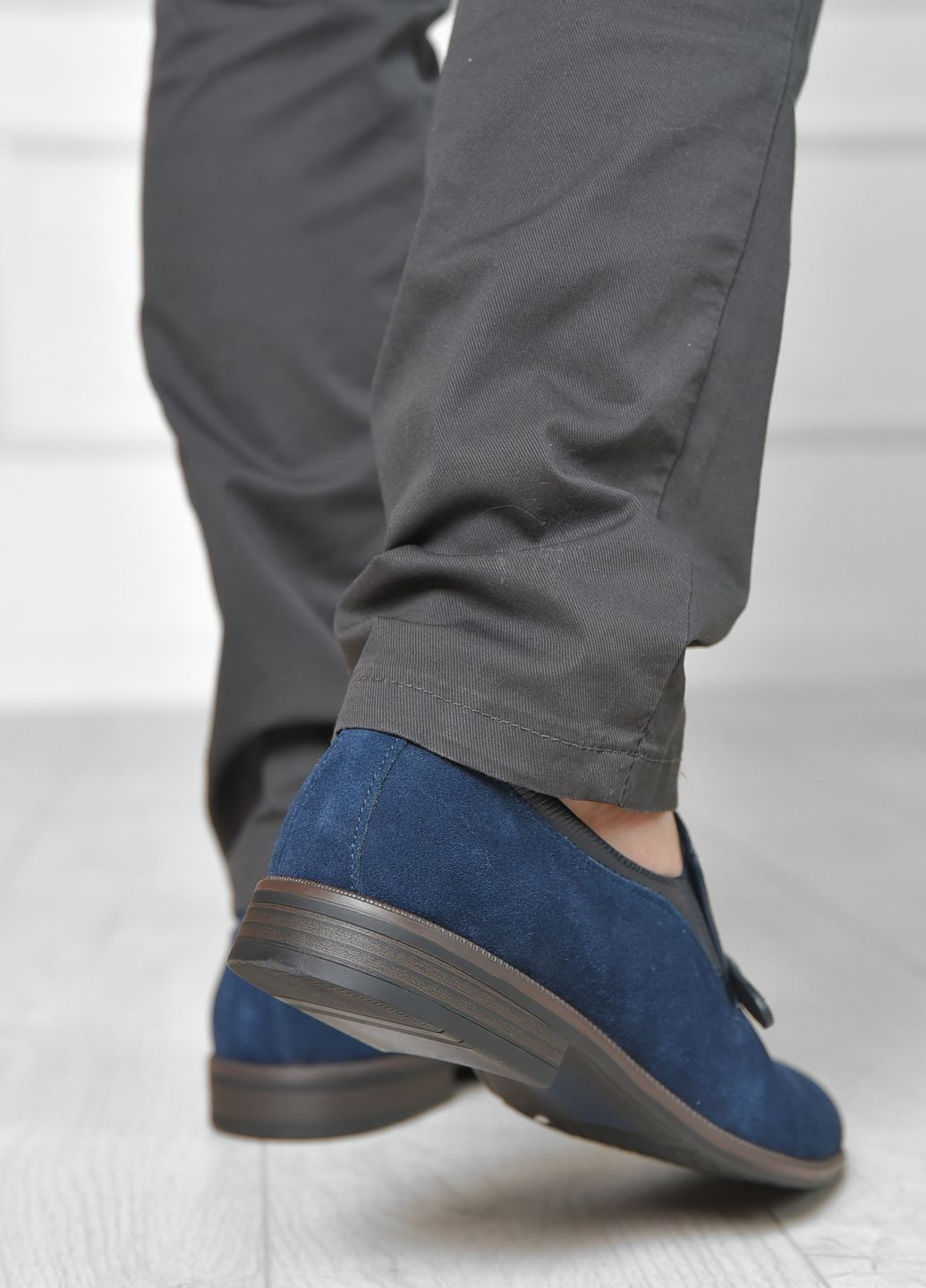 Туфлі чоловічі синього кольору Let's Shop (265911001)