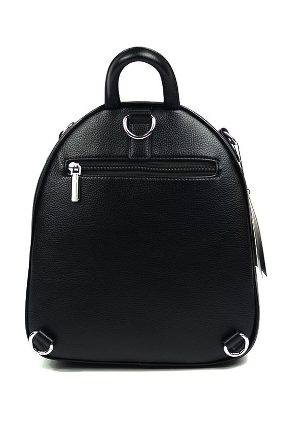 Замшевый женский черный молодежный рюкзак на молнии No Brand (275335130)