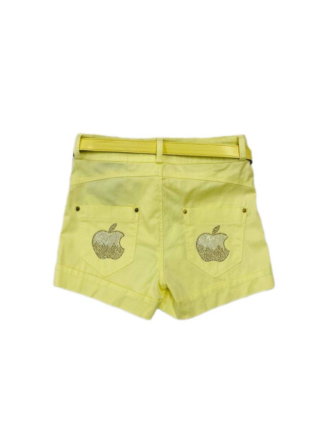 Легенькі котонові шорти для дівчики в жовтому кольорі Diren (253042909)
