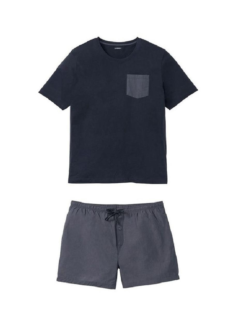 Пижама мужская батал (футболка + шорты) Livergy (257877477)