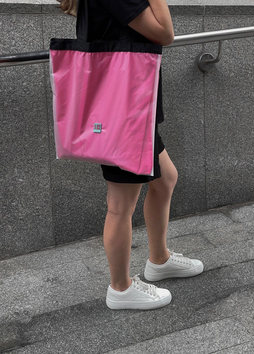 Сумка-шоппер силиконовая one size цвет розовый Allocco (261922778)