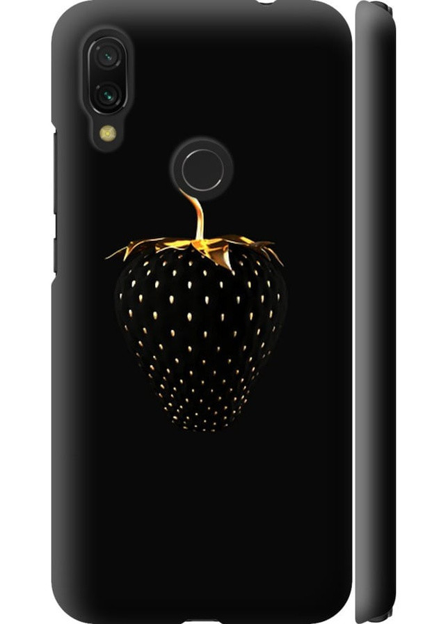 3D пластиковий матовий чохол 'Чорна полуниця' для Endorphone Xiaomi Redmi 7 (257904934)