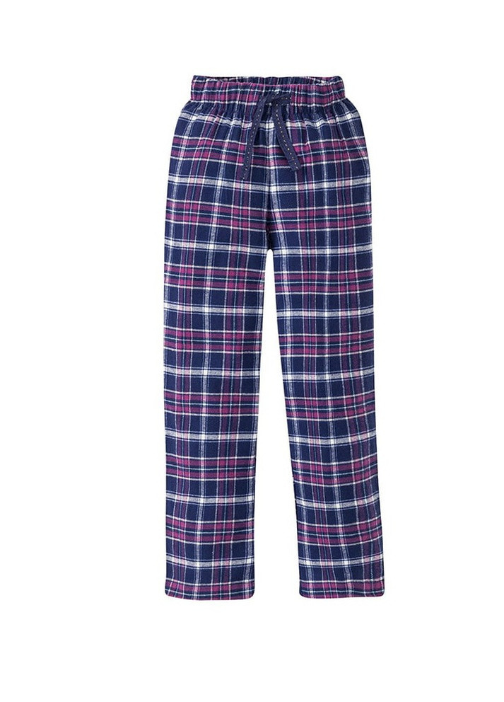 Фиолетовая зимняя пижама для девочки лонгслив + брюки Lupilu