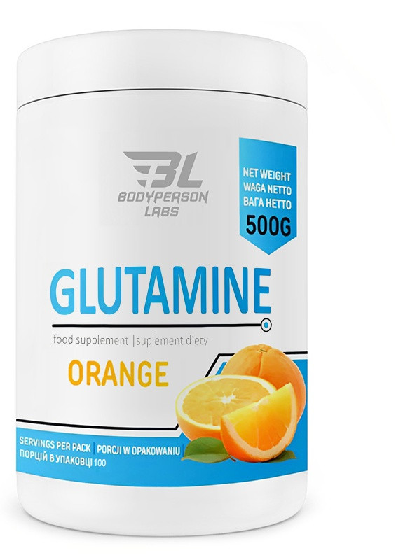 L-глютамин Glutamine 500 g (Orange) Bodyperson Labs (259111020)
