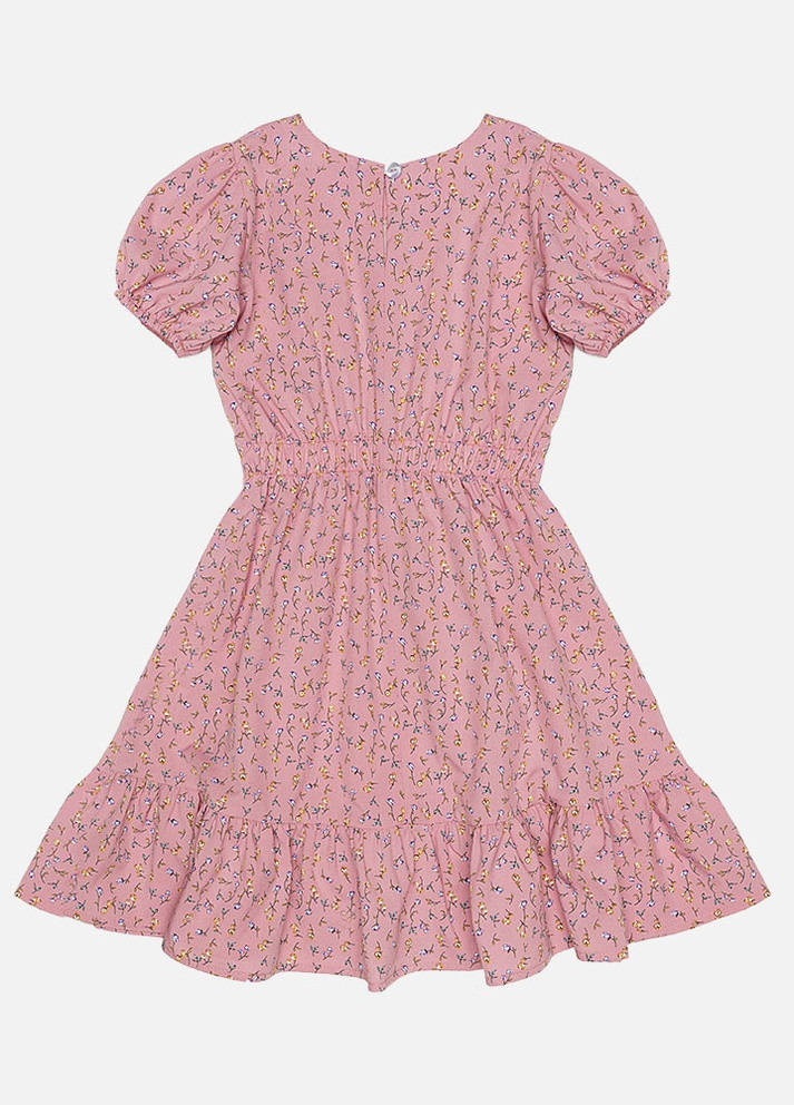 Светло-розовое платье для девочки цвет пудровый цб-00221435 Jak Pani (259503585)