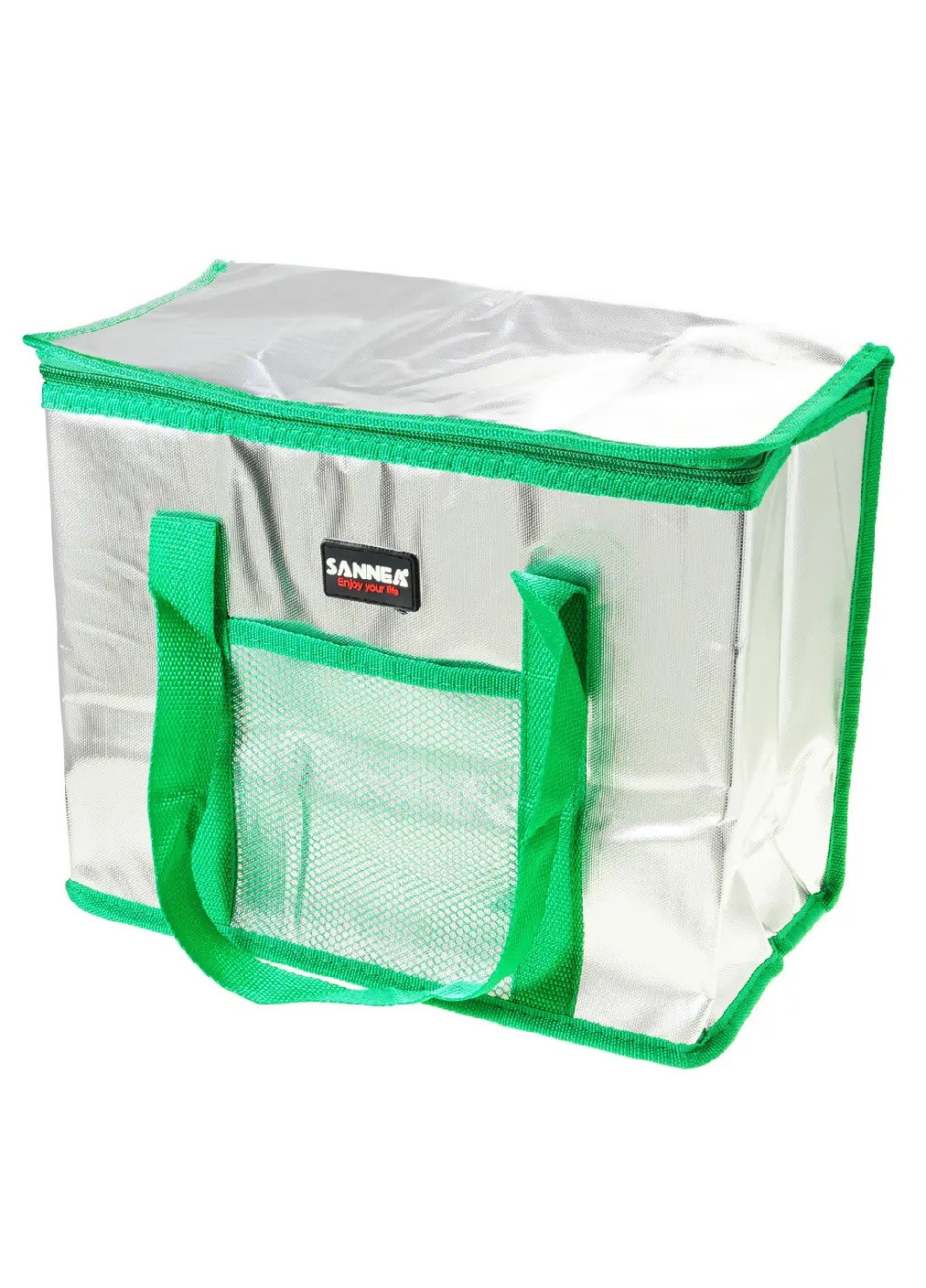 Термосумка холодильник ізотермічна термоізоляція для походу пікніка плжа дачі на 16 л 33х17х28 см (474452-Prob) Зелена Unbranded (258486596)