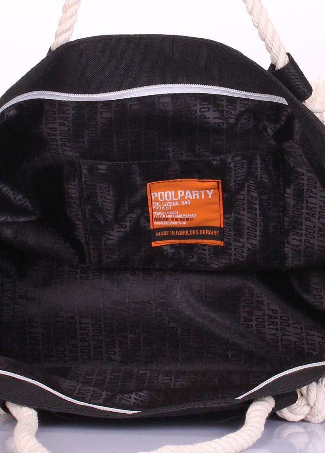 Тканинна сумка Breeze black PoolParty (263518921)
