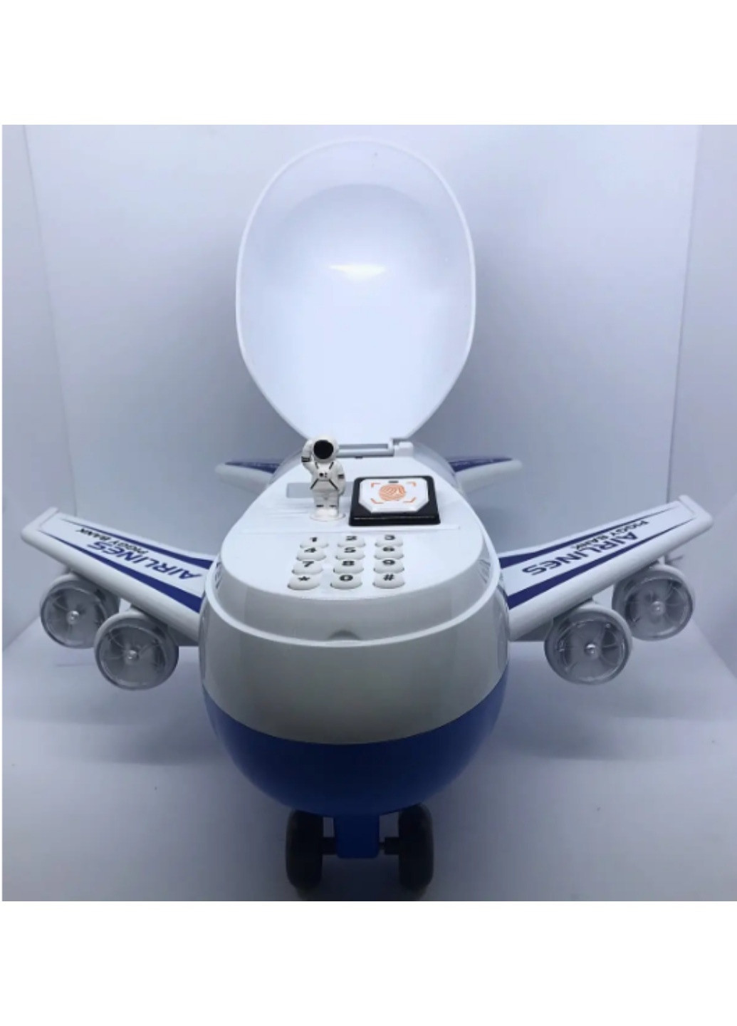 Сейф скарбничка літак електронна із купюроприймачем звуковими ефектами кодовим замком затягує купюри банкомат No Brand (259771270)