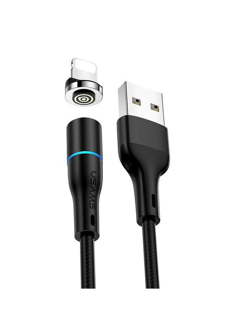 Дата кабель US-SJ352 U32 Magnetic USB to Lightning (1m) (2.4A) USAMS (260285287)