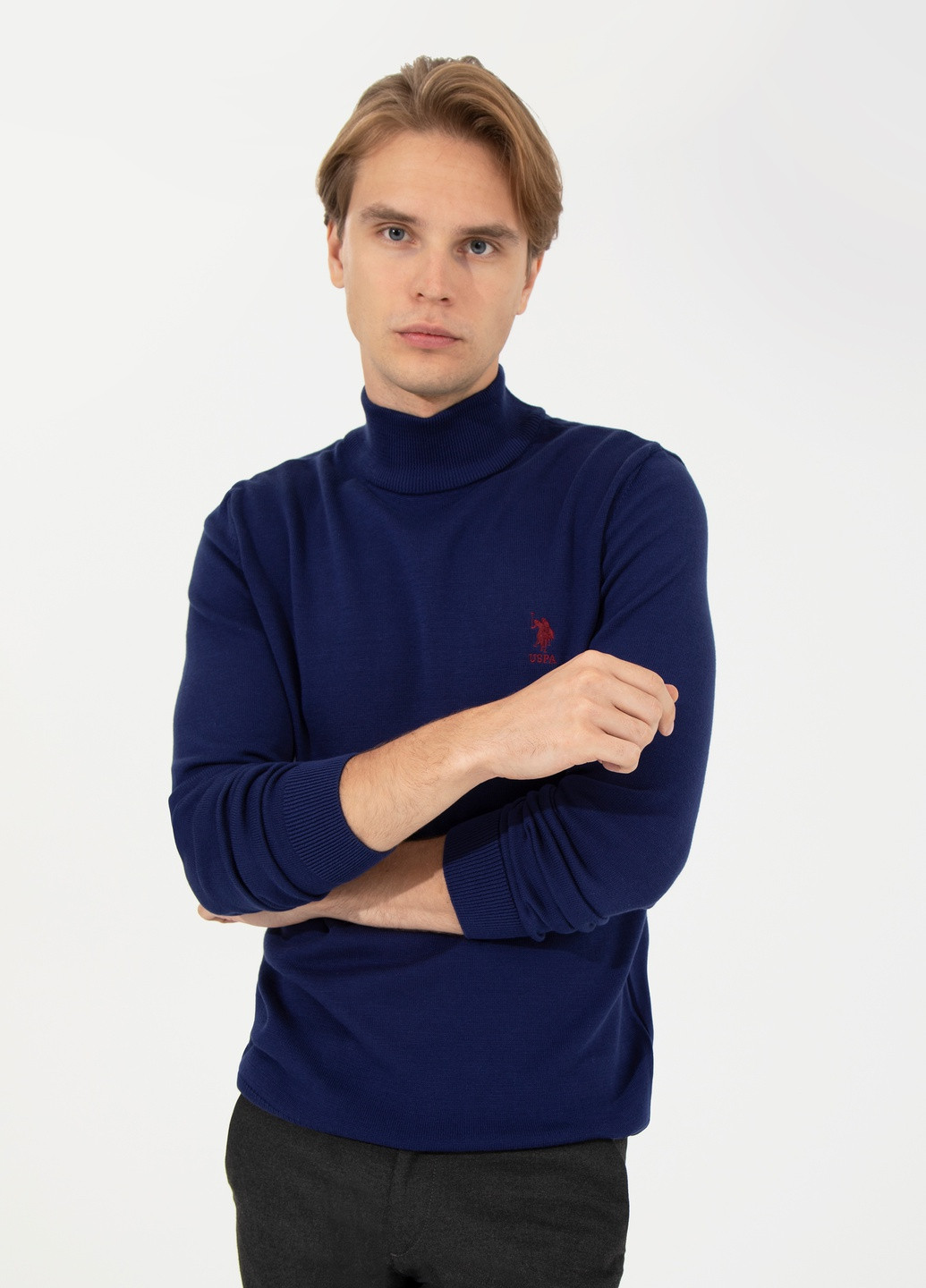 Рожевий светр u.s. polo assn. чоловічий U.S. Polo Assn.