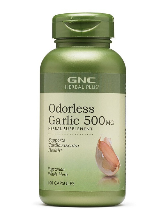 Herbal Plus Odorless Garlic 500 mg 100 Caps GNC (256723824)