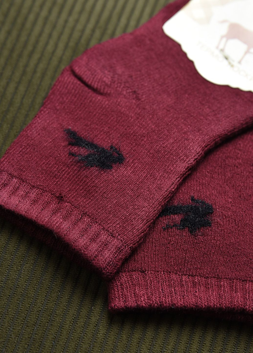 Шкарпетки дитячі махрові бордового кольору Let's Shop (269387475)