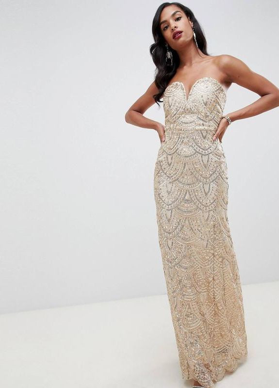 Золотий золотисте плаття Asos