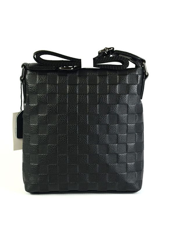 Чоловіча шкіряна маленька сумка чорного кольору, молодіжна красива сумочка з натуральної шкіри No Brand (266701141)