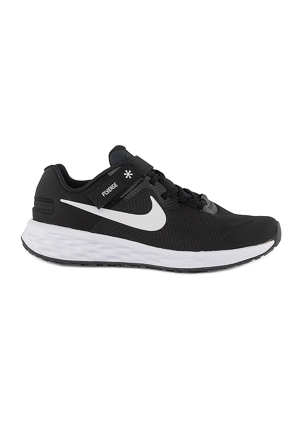 Черные демисезонные кроссовки revolution 6 flyease nn (gs) Nike