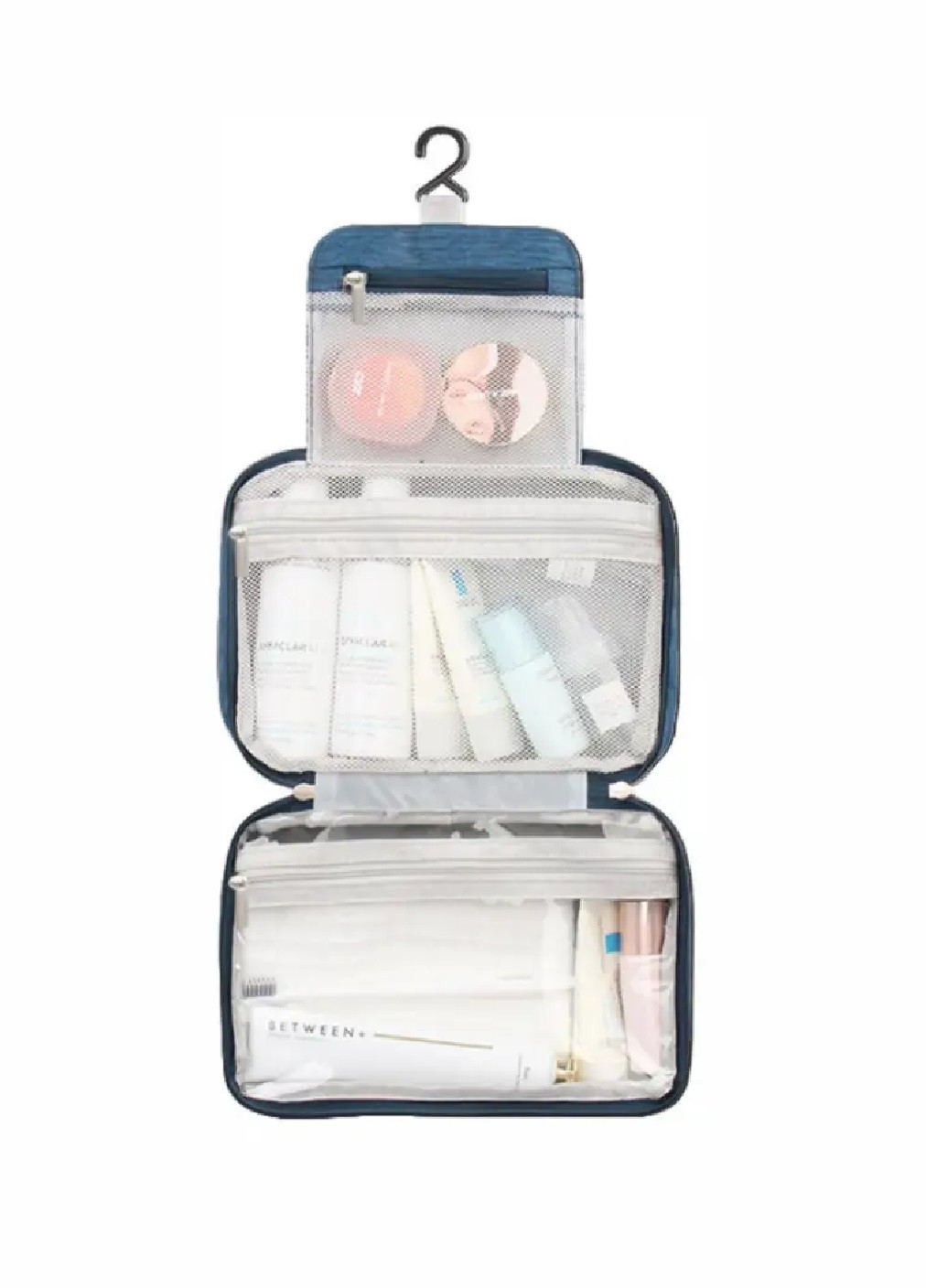 Складаний дорожній органайзер сумка косметичка для зберігання речей косметики аксесуарів 25х16х10 см (476083-Prob) Синій Unbranded (276249325)