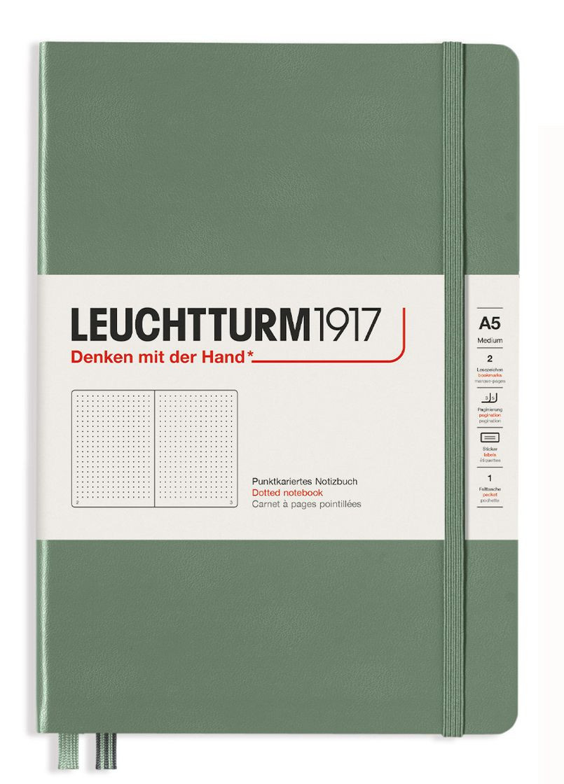 Блокнот Smooth Colours, Средний, Olive, Точка Leuchtturm1917 (269901147)