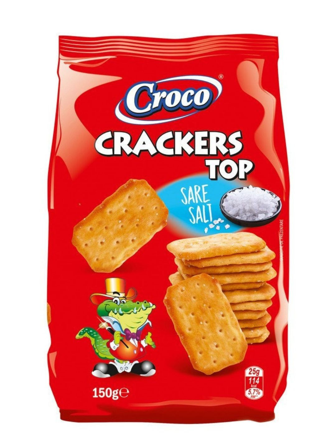 Крекер солений CRACKERS TOP 150 г CROCO (259423560)