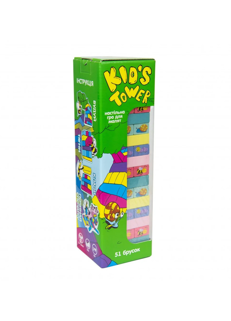 Розважальна гра "Kid's Tower" колір різнокольоровий ЦБ-00165532 Strateg (259467376)