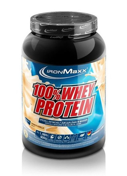 100% Whey Protein 900 g /18 servings/ French Vanilla Ironmaxx (256720563)