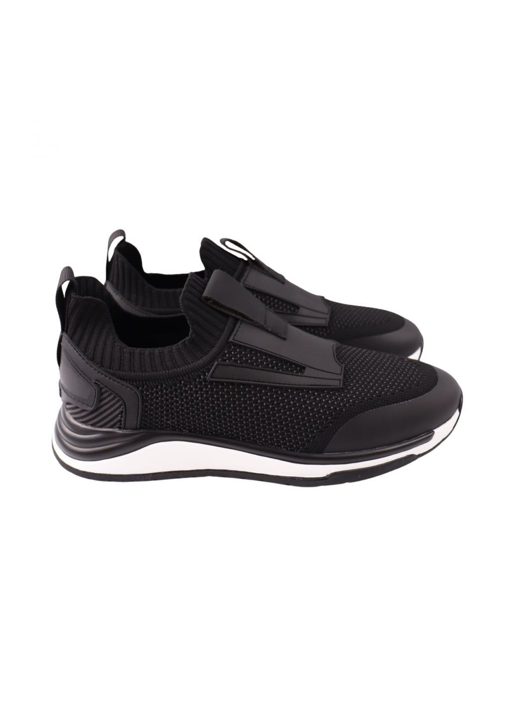 Черные кроссовки мужские черные текстиль Berisstini 249-24LK