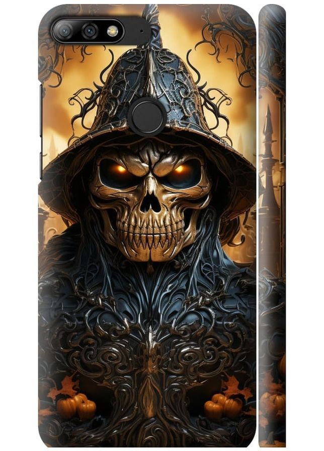 3D пластиковий матовий чохол 'Череп 2' для Endorphone Huawei Y7 Prime 2018 (266807267)