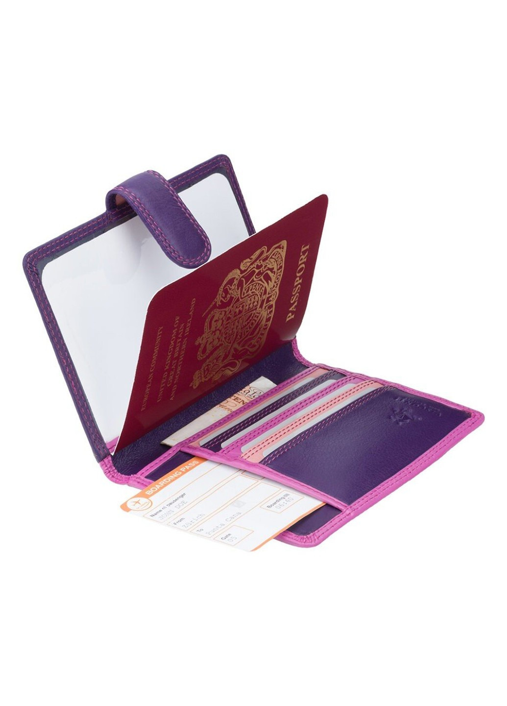 Шкіряна обкладинка для паспорта rb75 berry m Visconti (263135537)