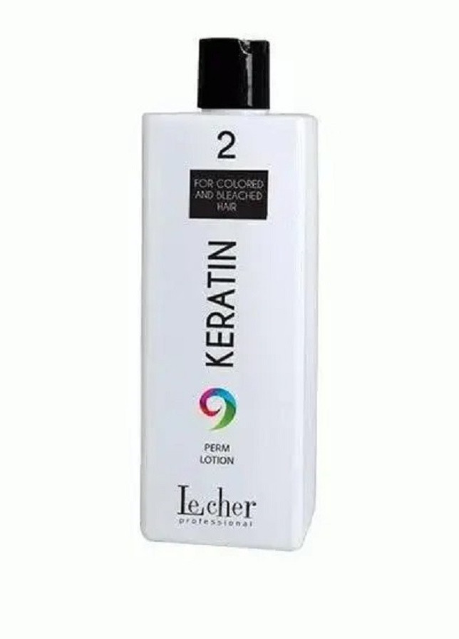 Засіб для перманенту Keratin Perm №2 для пофарбованого й освітленого волосся 500 мл LeCher Professional (258358397)