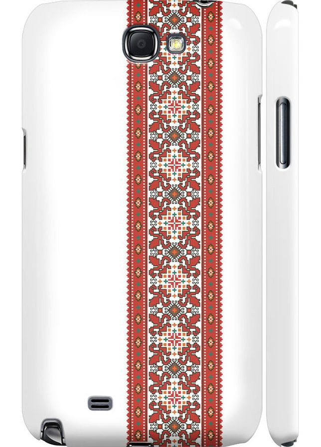 3D пластиковий матовий чохол 'Вишиванка 19' для Endorphone Samsung Galaxy Note 2 N7100 (269359712)