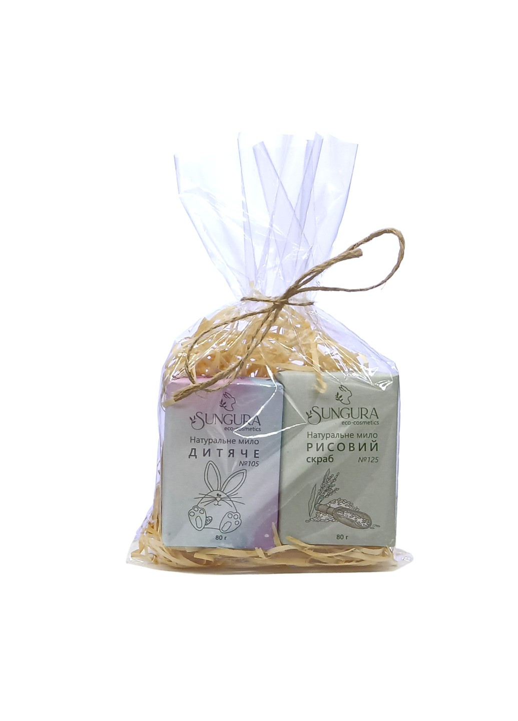 Подарочный набор натурального мыла 082 (рисовый скраб и детское) Sungura (273414714)