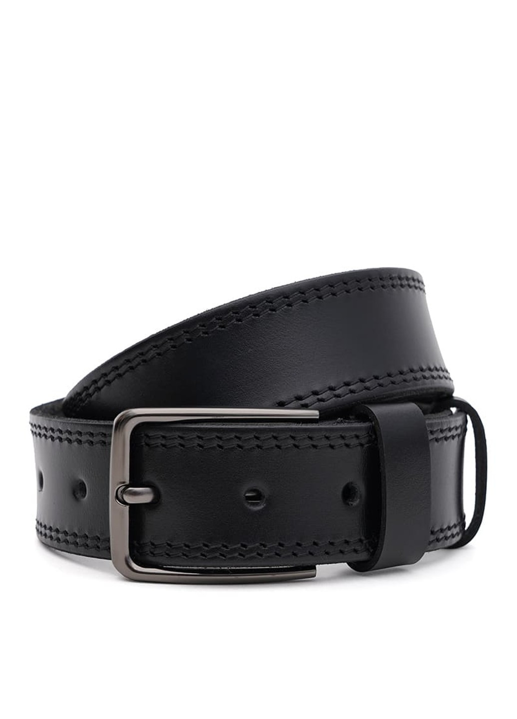 Мужской кожаный ремень 115v1fx63-black Borsa Leather (266143232)