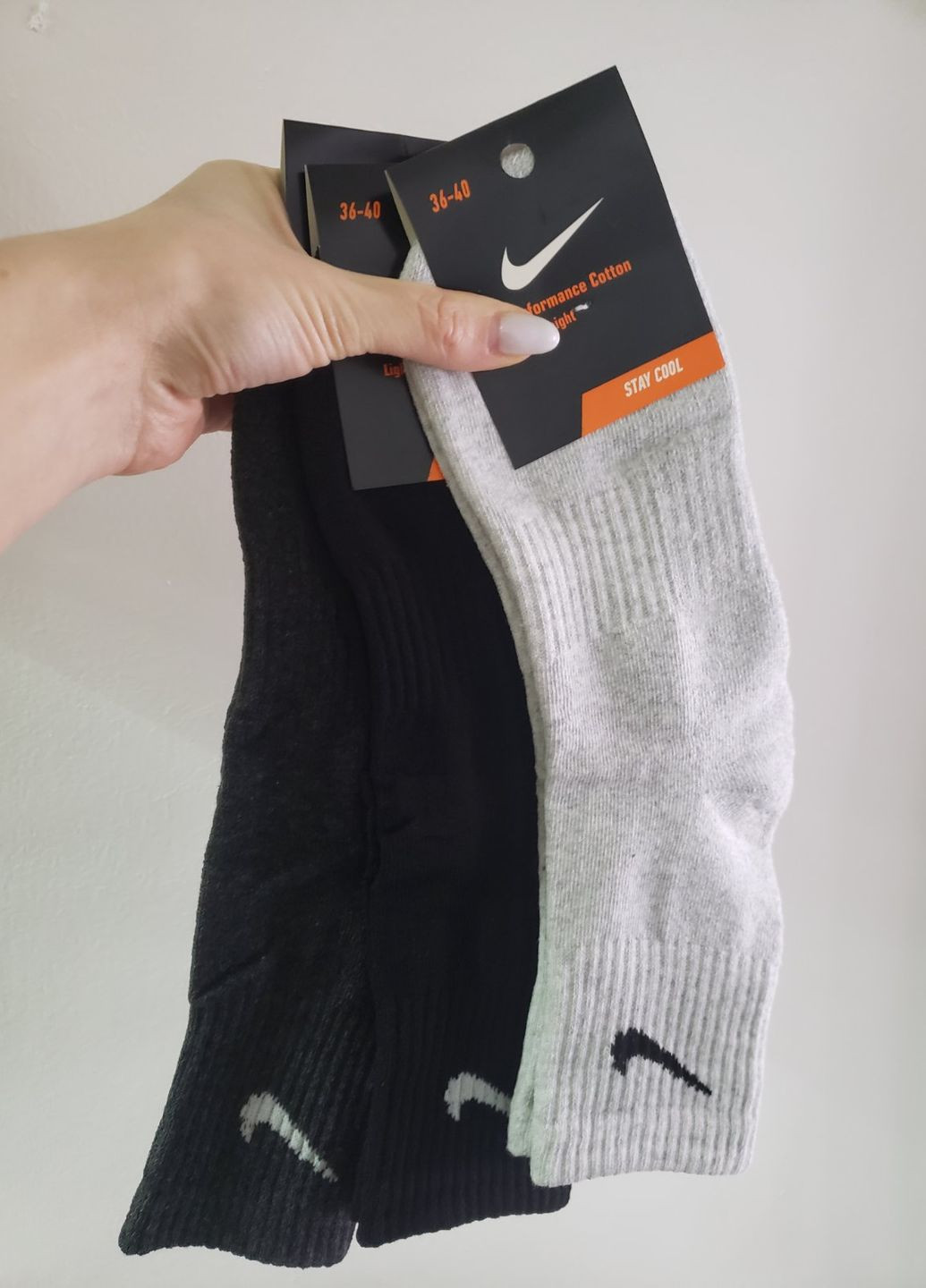 Сірі набір шкарпеток nike махрова стопа (276267478)