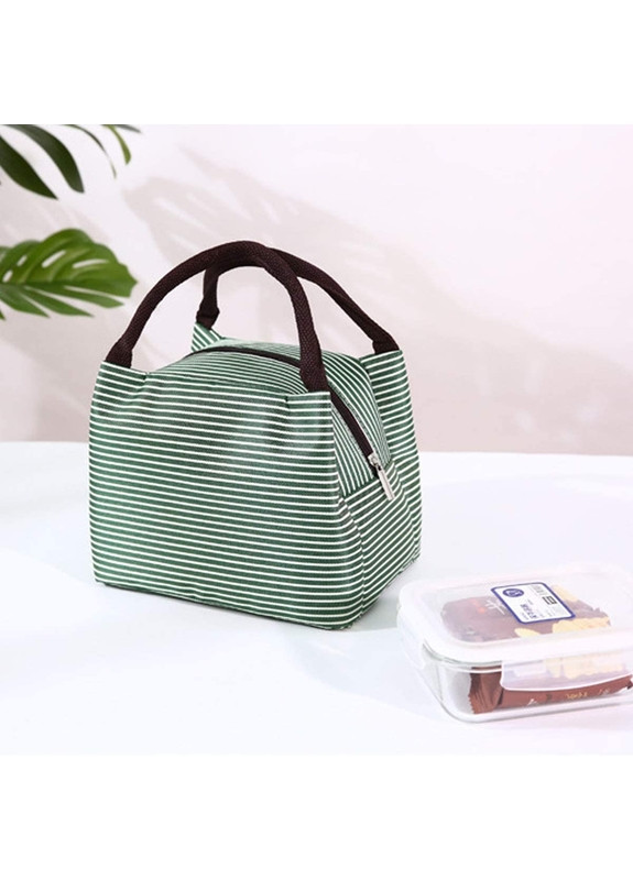 Термосумка / ланч бэг для еды с собой Stripe 4 л Зеленая More (269266732)