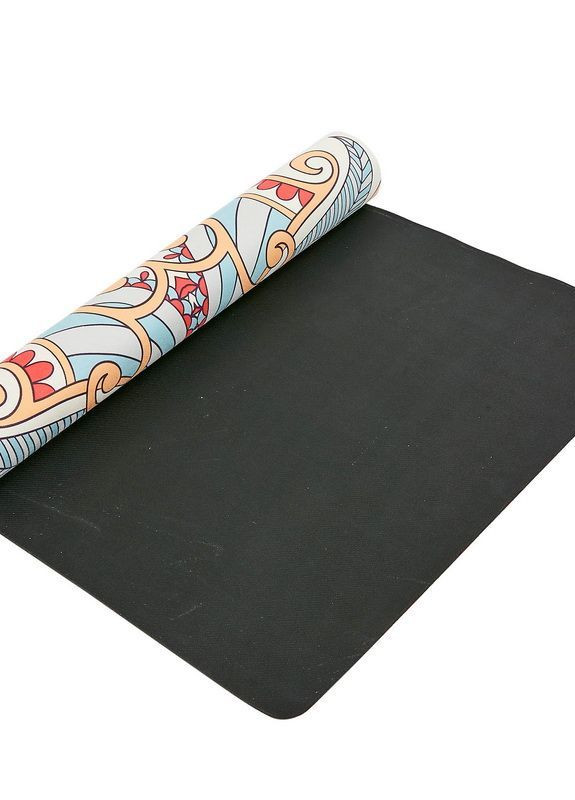 Коврик для йоги этно Красный-серый omboy No Brand (263360900)