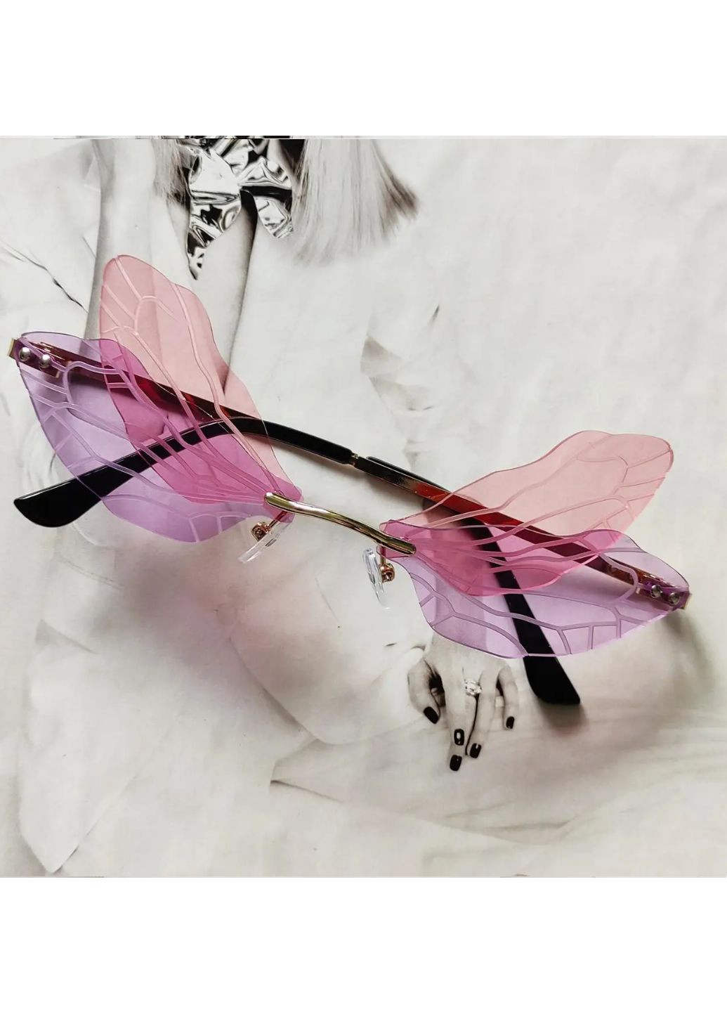 Окуляри метелик Рожево-бузковий No Brand (259139384)