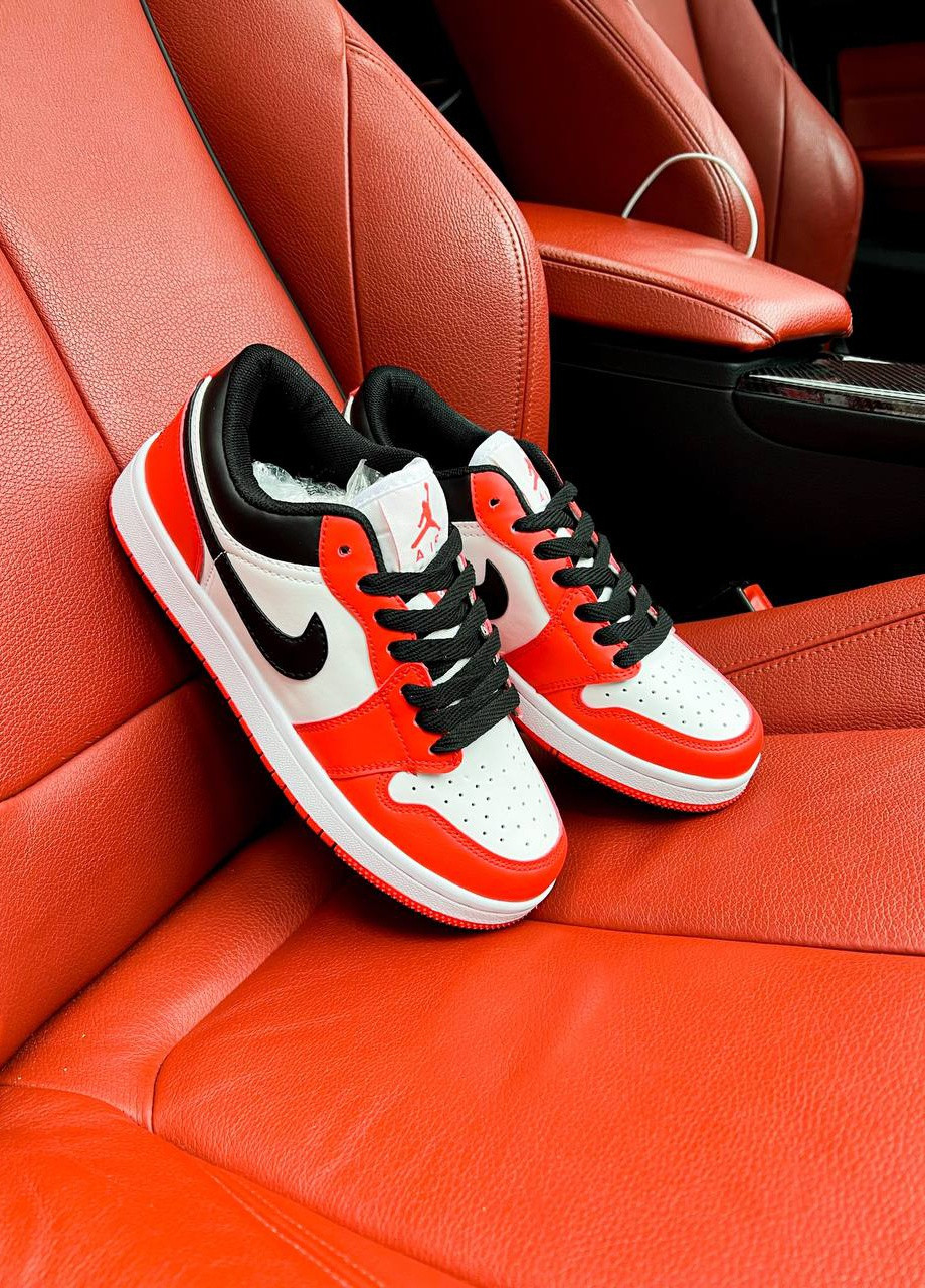 Оранжевые демисезонные женские кроссовки, оранжевые Nike Air Jordan 1 Chicago