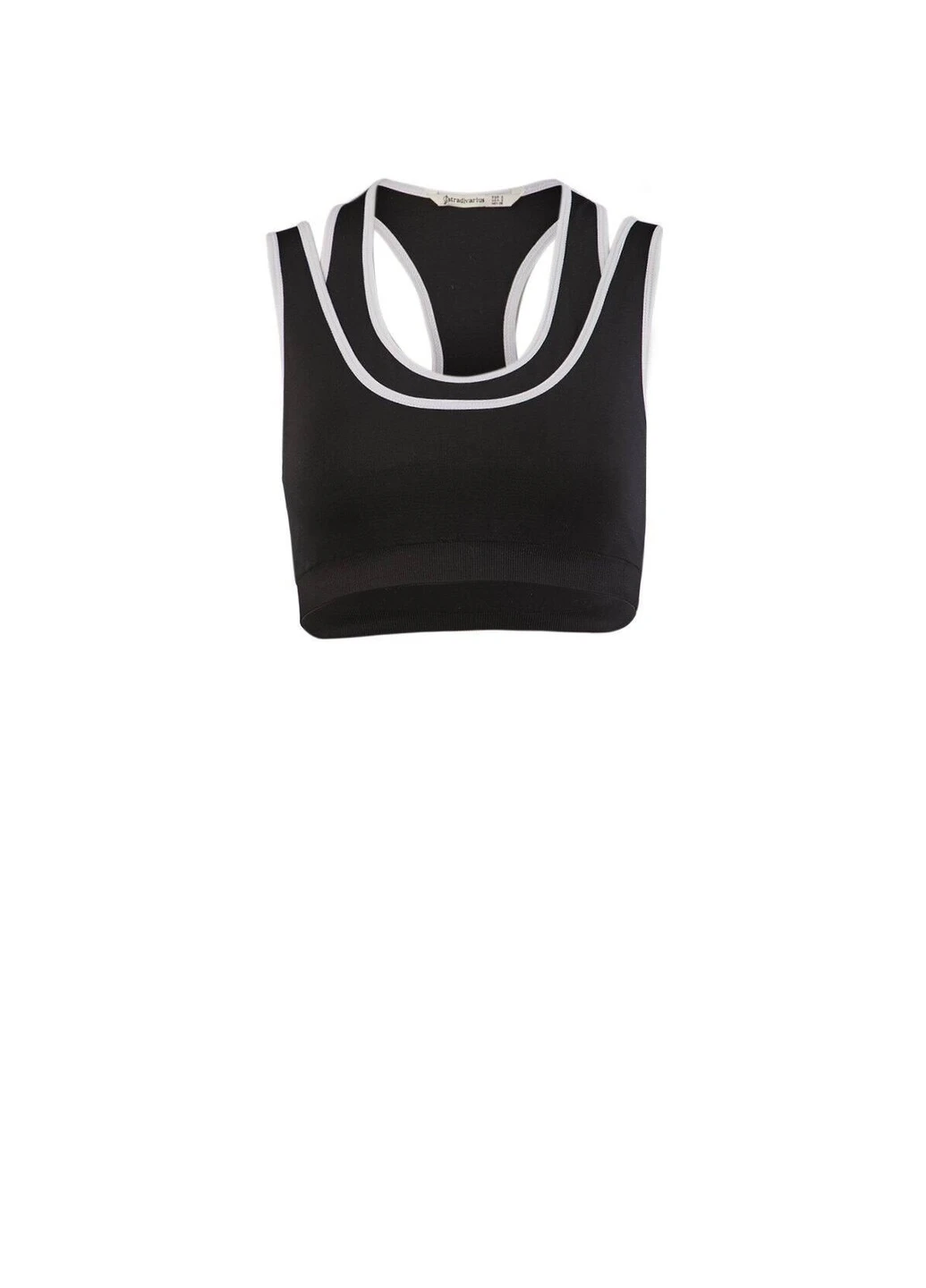 Топ sport,чорний білий, Stradivarius (259576834)