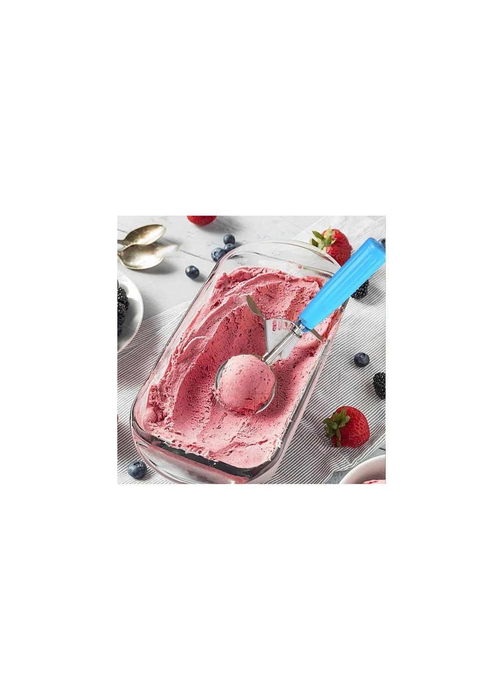 Ложка для мороженого, бисквитного теста, замороженного йогурта с выбором размера шарика 23 см Kitchen Master (269236494)
