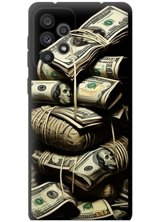 TPU черный чехол 'Big money' для Endorphone Samsung Galaxy A73 A736B (267316173)