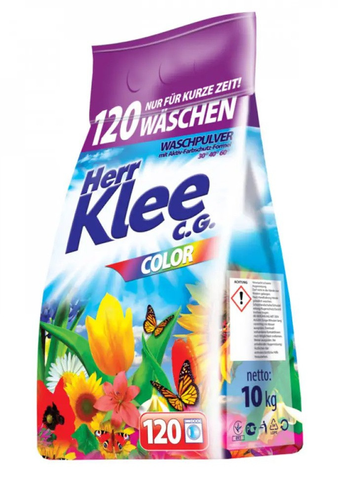 Пральний порошок Color Clovin універсальний 10 кг Klee (258725067)