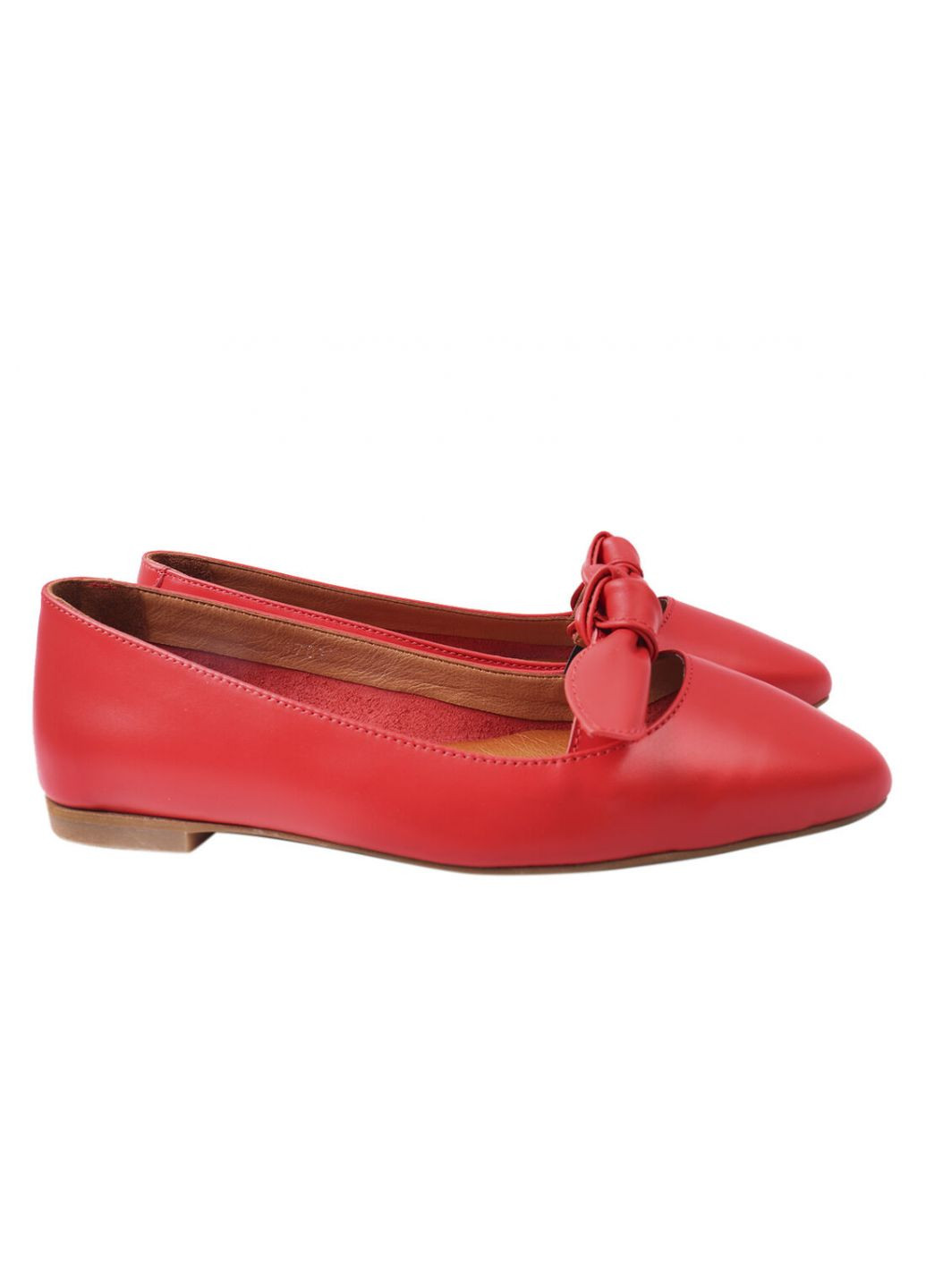 Туфли женские из натуральной кожи, на низком ходу, цвет красный, Турция Mario Muzi