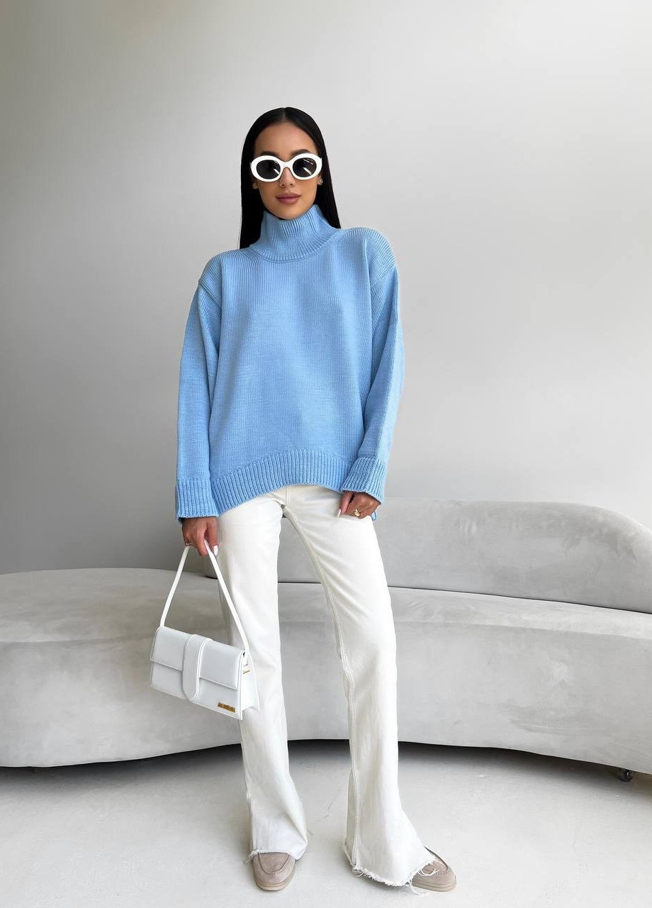 Жіночий светр колір блакитний р.42/46 441961 New Trend (263134352)