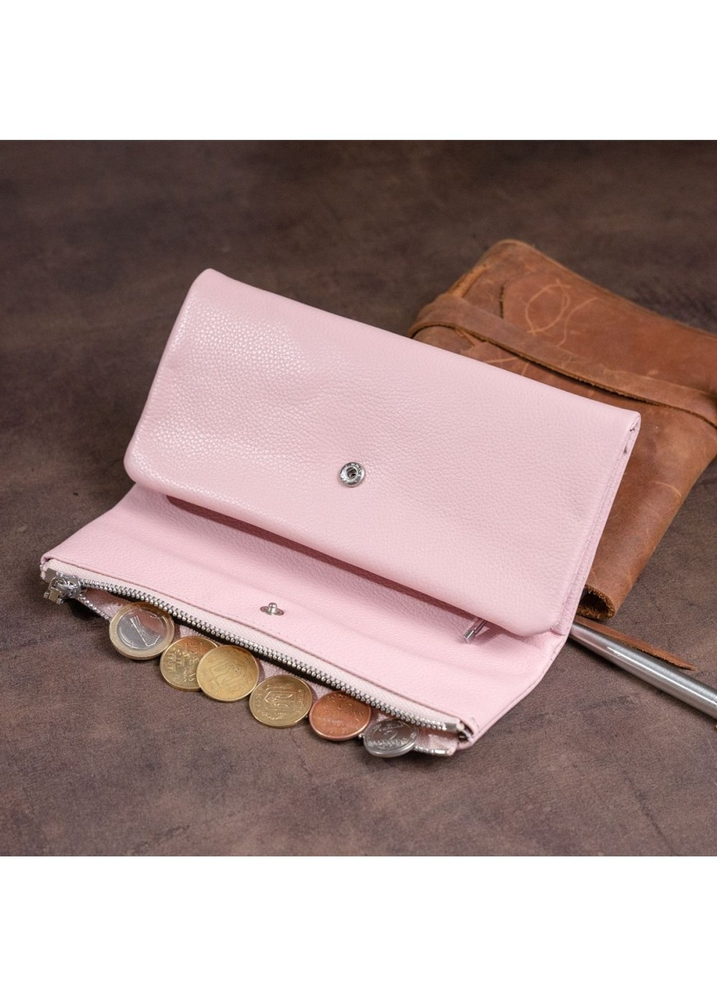 Жіночий шкіряний клатч ST Leather 19271 Рожевий ST Leather Accessories (262453856)