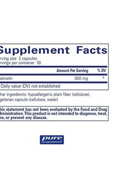 Quercetin 250 mg 120 Caps PE-00231 Pure Encapsulations (256725940)