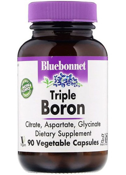 Triple Boron 3 mg 90 Veg Caps BLB0685 Bluebonnet Nutrition (256725575)