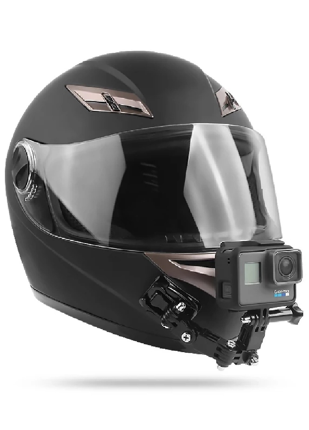 Крепление держатель на мото шлем на липучке для экшн-камеры (474056-Prob) Unbranded (257225848)