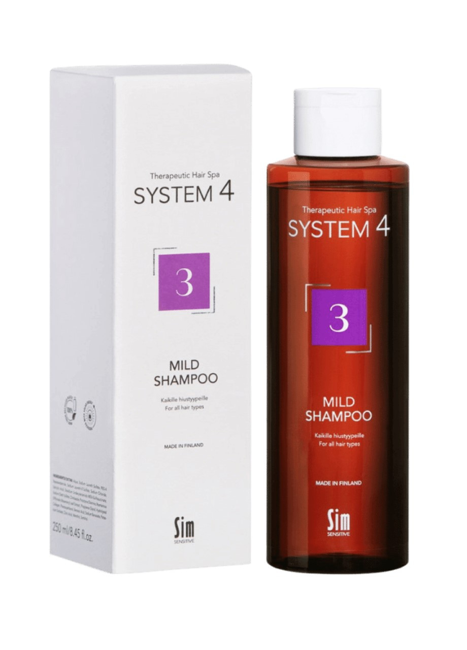 Шампунь для сухих, окрашенных и поврежденных волос System 4 "3" Mild Shampoo 250 мл Sim Sensitive (267646969)